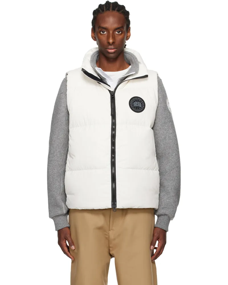 Canada Goose White 'Black Label' Lawrence Puffer Down Vest 433