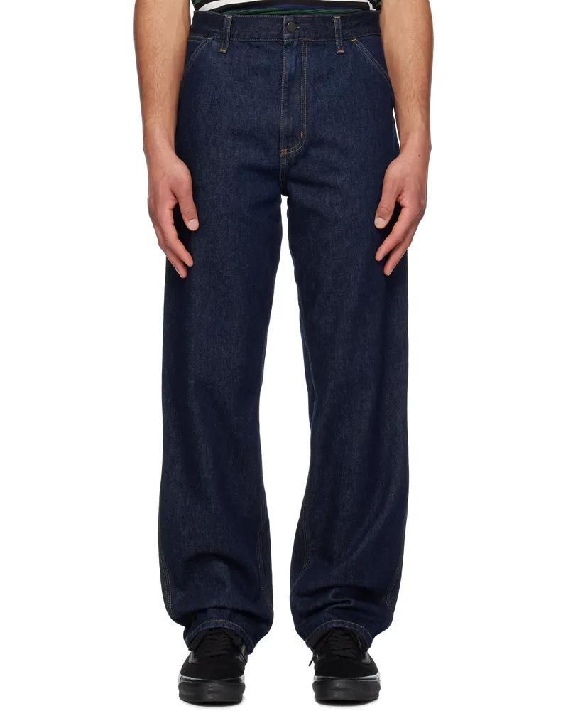 Carhartt WIP Blue Single Knee Jeans 0102