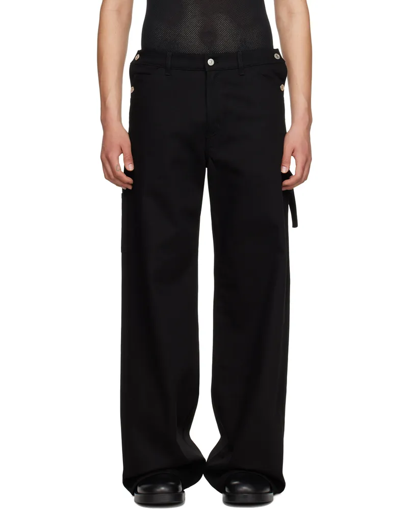 Courrèges Black Sailor Jeans Black