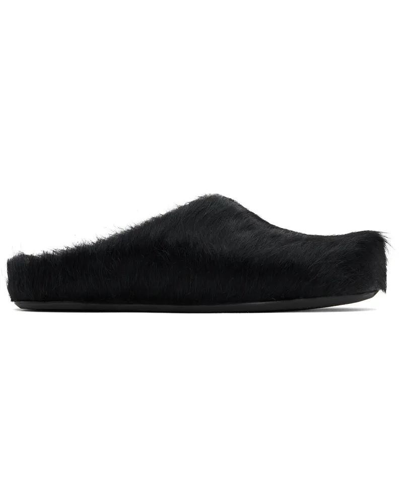 Marni Black Fussbett Sabot Slip-on Loafers 00n99