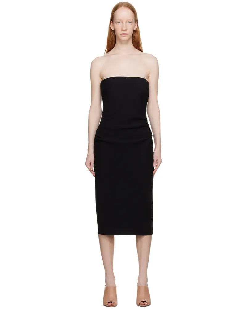 Max Mara Black Bernard Midi Dress 003