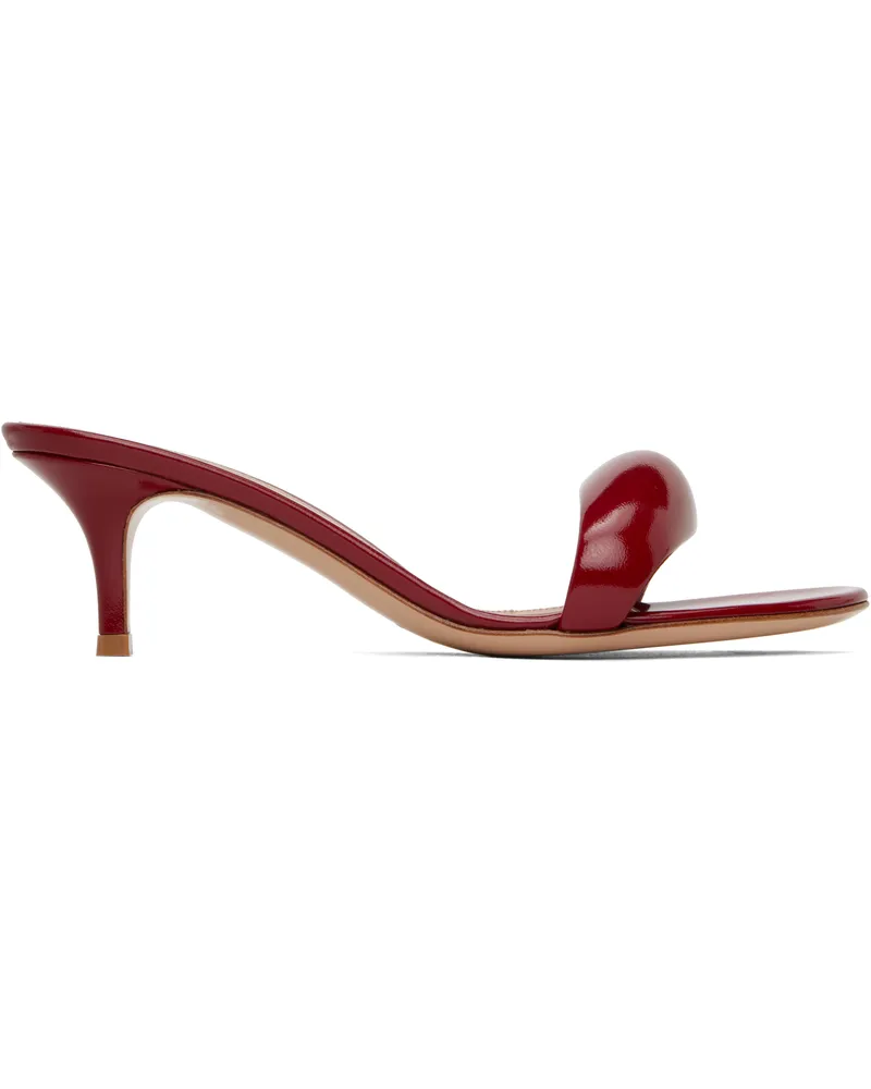 Gianvito Rossi Red Bijoux 55 Mules Rouge