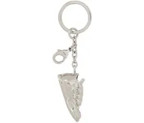 Silver Curb Sneakers Key Chain