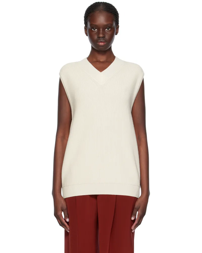 La Collection Off-White Jules Vest Offwhite