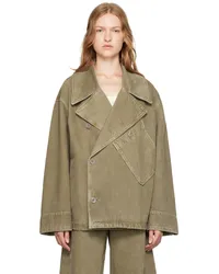 Christophe Lemaire Green Dispatch Denim Jacket Grdenim