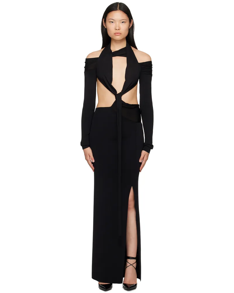 Aya Muse Black Inio Maxi Dress Black