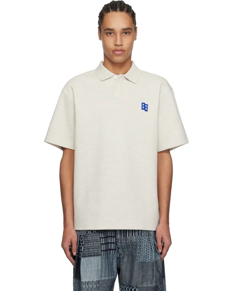 Adererror Off-White Significant TRS Tag 01 Polo Oatmeal