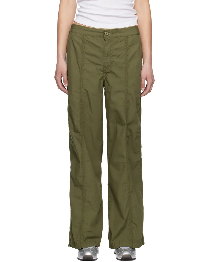 Levi's Khaki Baggy Parachute Trousers Ivy