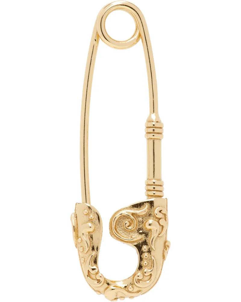 Emanuele Bicocchi Gold Large Arabesque Pin Single Earring Gold