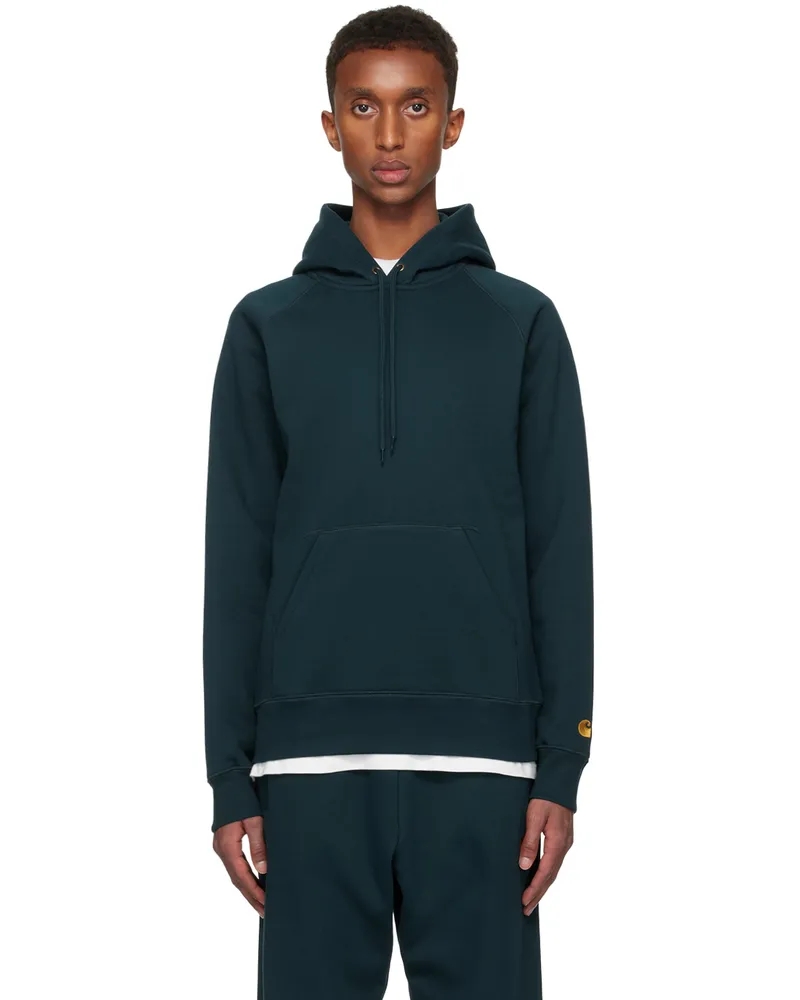 Carhartt WIP Blue Chase Hoodie 2d0xx