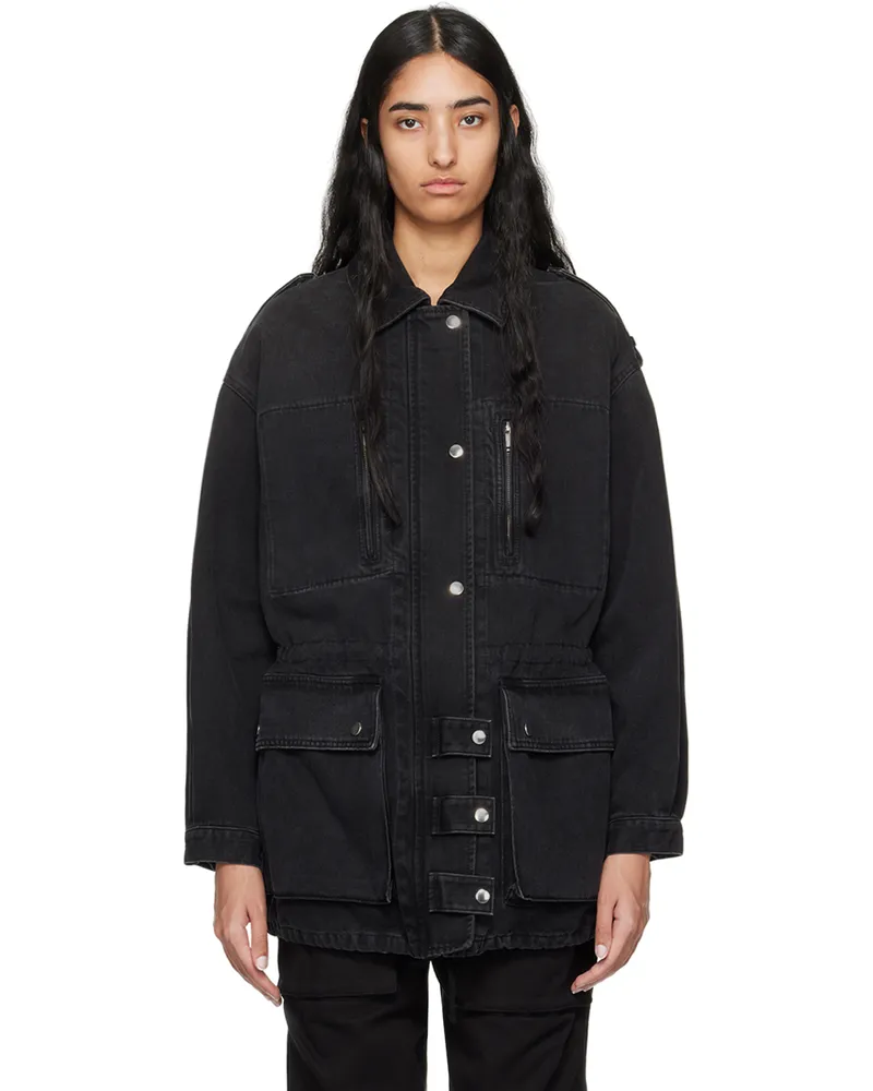 Étoile Isabel Marant Black Joanna Denim Jacket 02fk