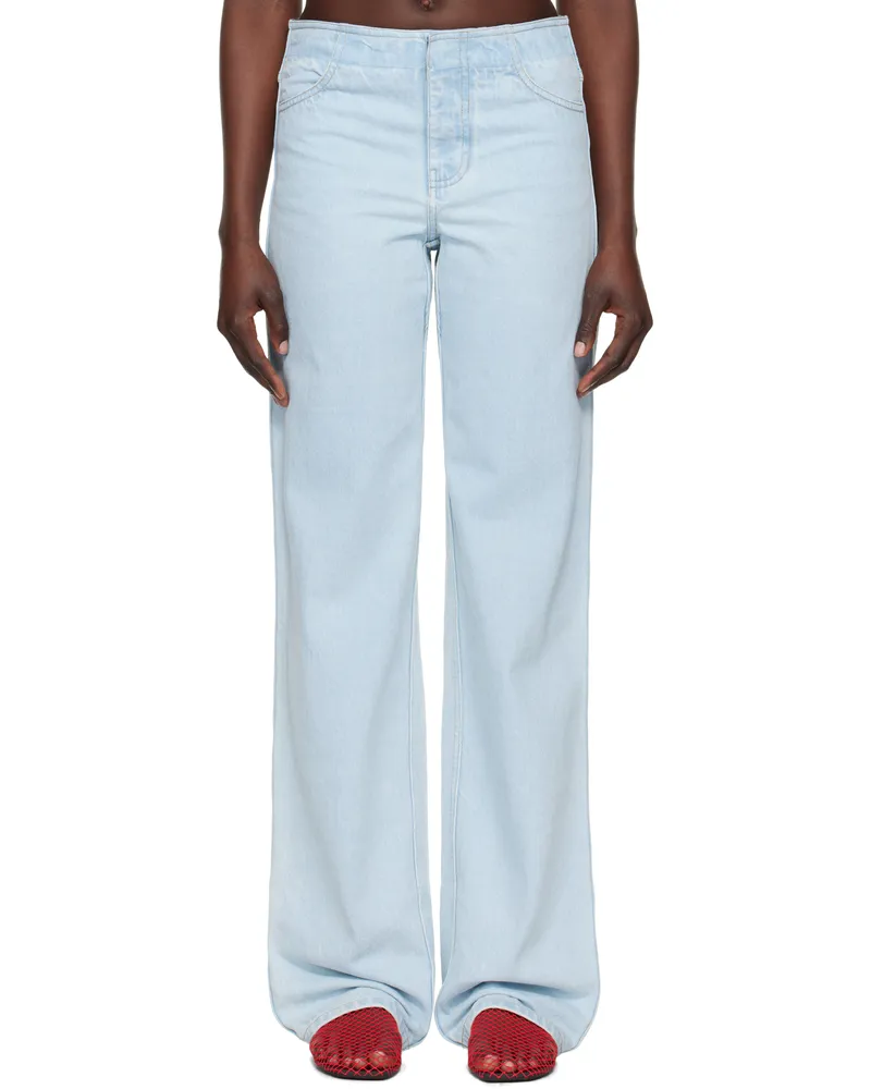 Christopher Esber Blue Deconstruct Jeans Vapour
