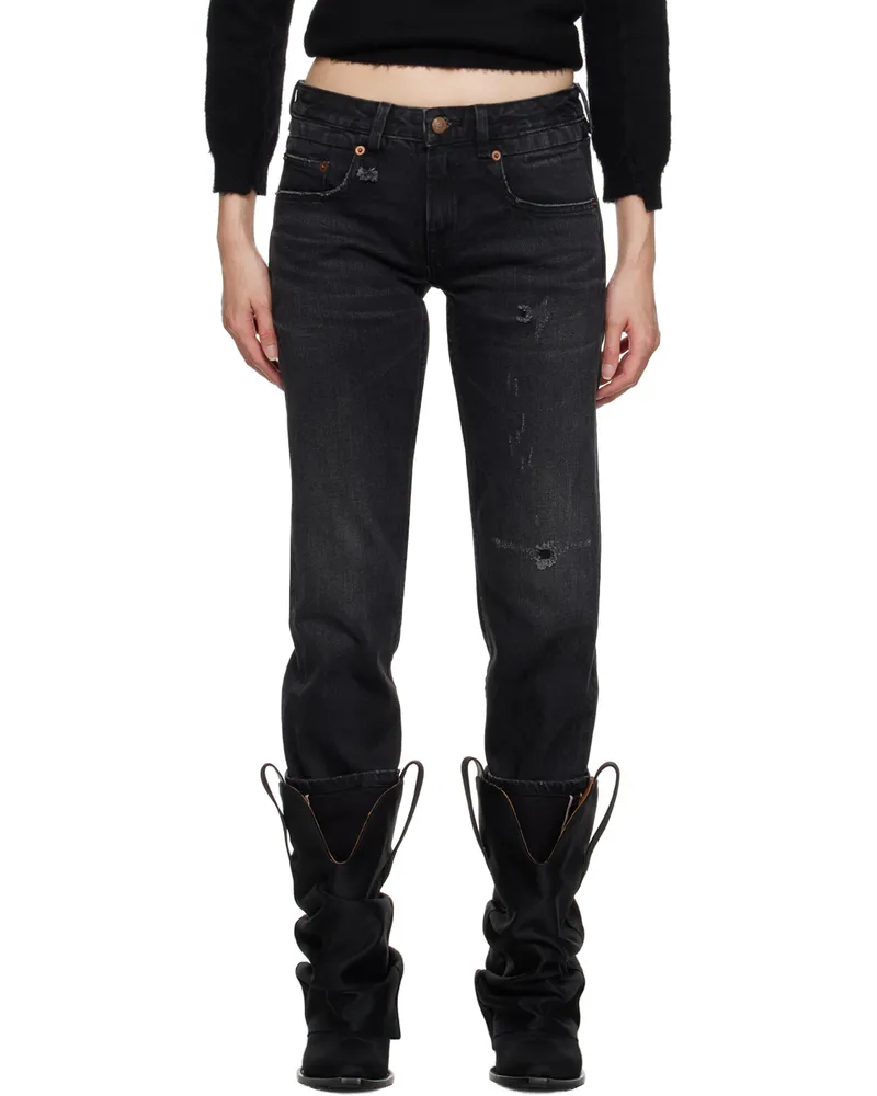 R13 Black Boy Jeans Atlas