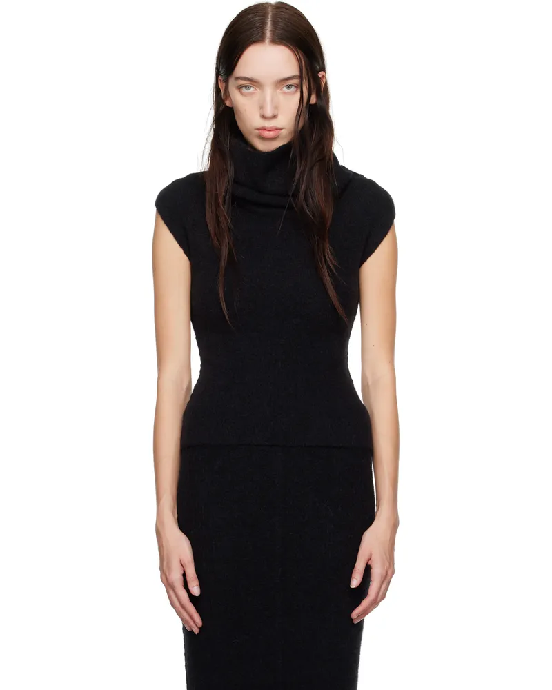 Rick Owens Black Porterville SL Crater Sweater 09