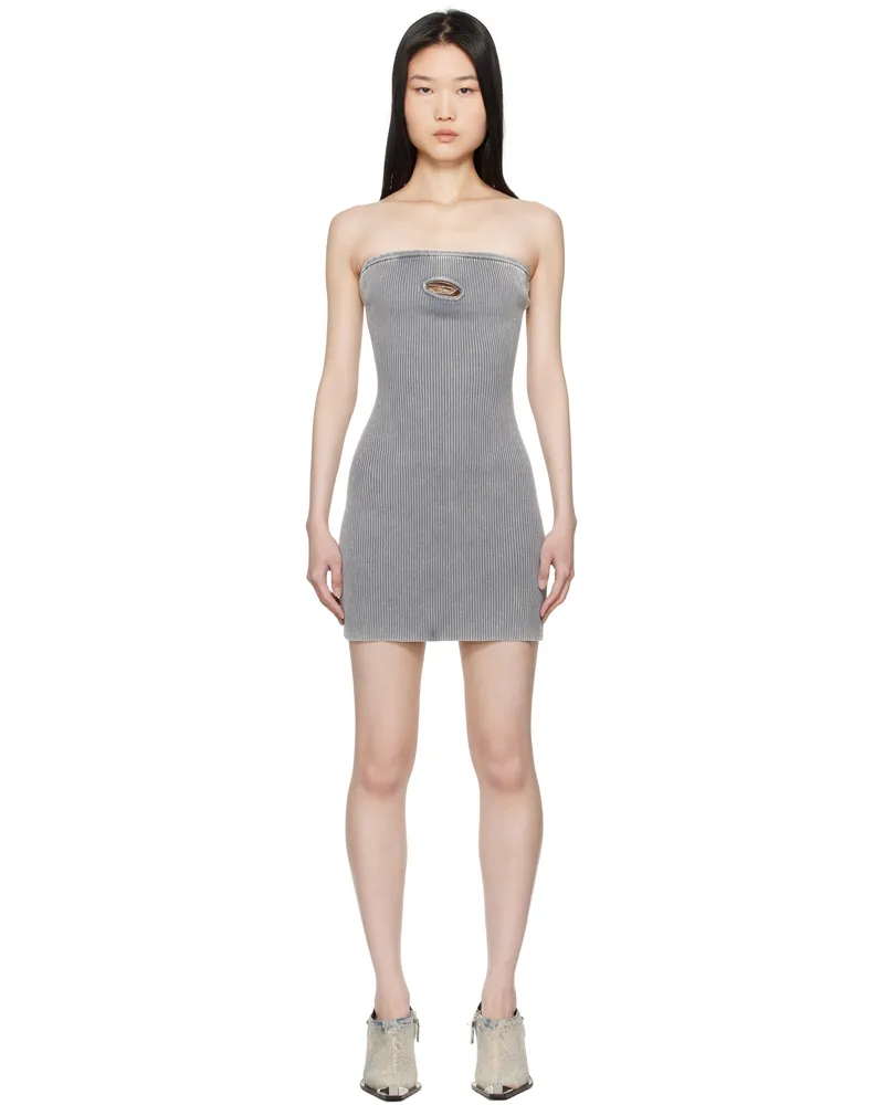 Diesel Gray M-Scolor Minidress 9dt