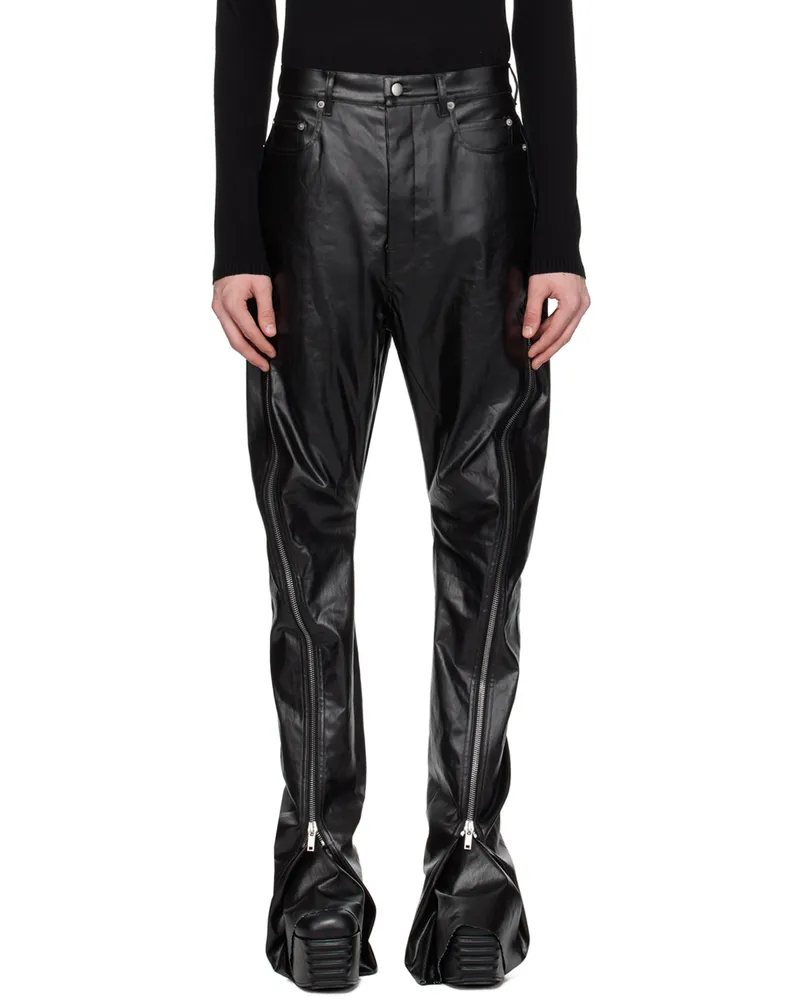 Rick Owens Black Bolan Banana Jeans Black