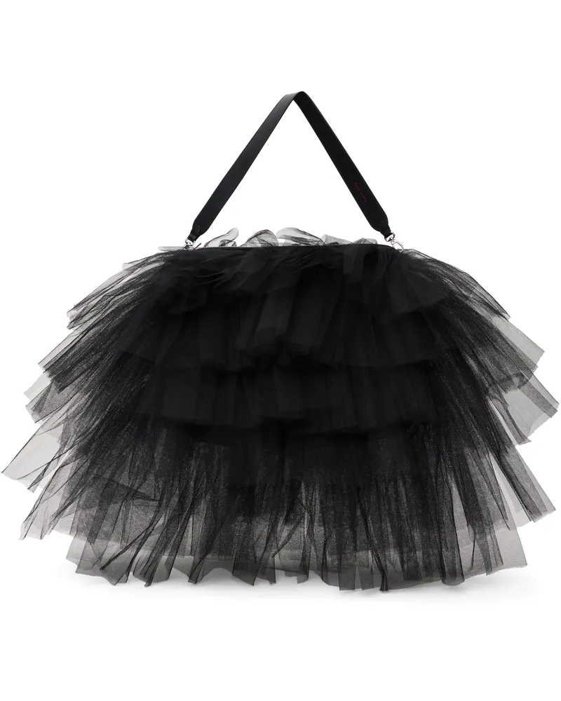 Simone Rocha Black Oversized Frilly Tutu Bag Black