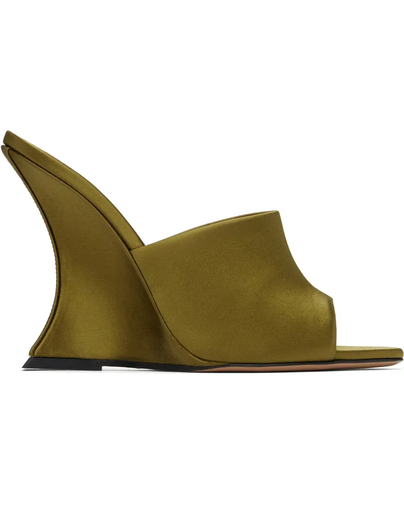 Paris Texas Khaki Nina Heeled Sandals Oil