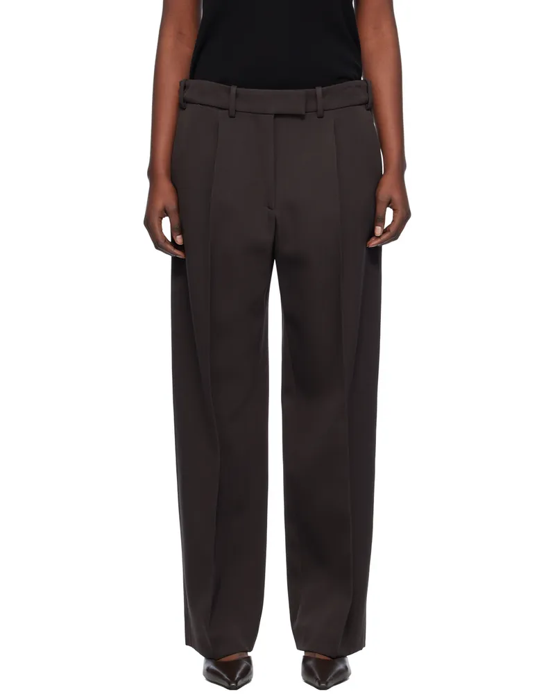 The Row Brown Roan Trousers Brown
