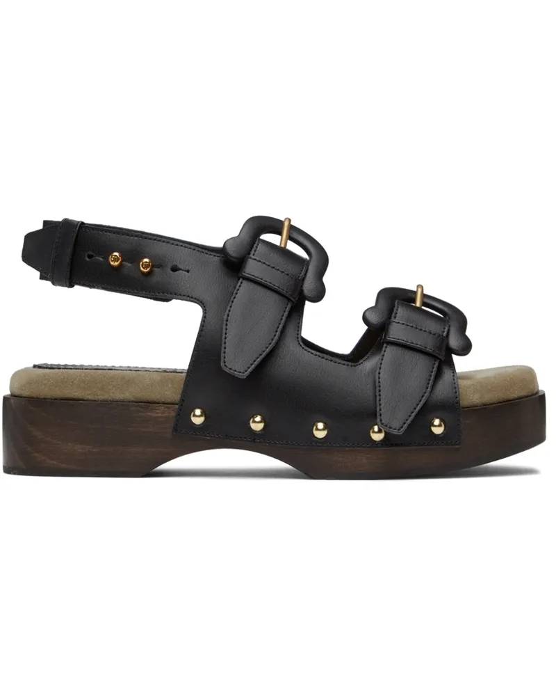 Nanushka Black Mahalia Sandals Black
