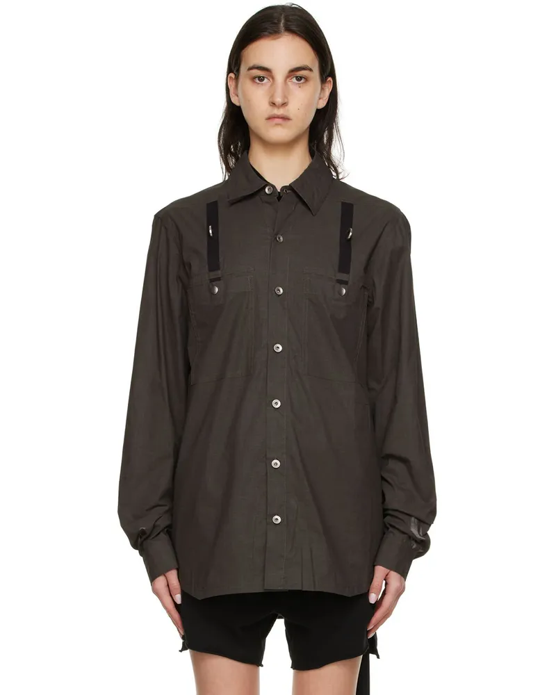 DRKSHDW by Rick Owens Gray Cotton Jacket 78