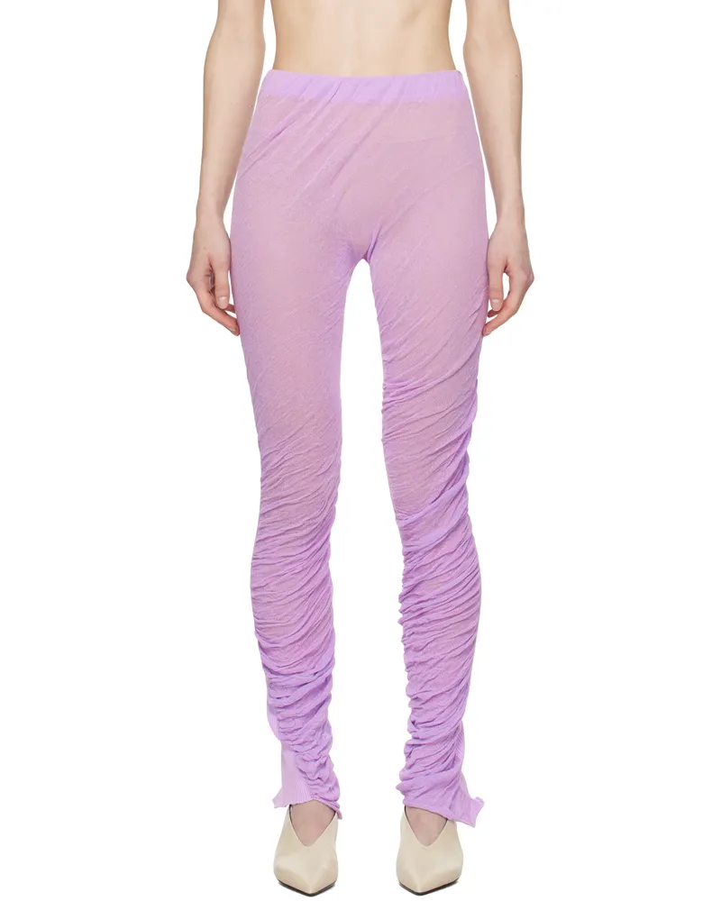 Issey Miyake Purple Ambiguous Leggings 81