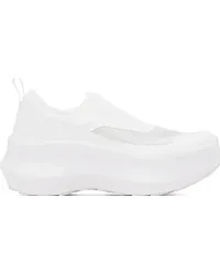 Comme des Garçons White Salomon Edition Slip-On Platform Sneakers White