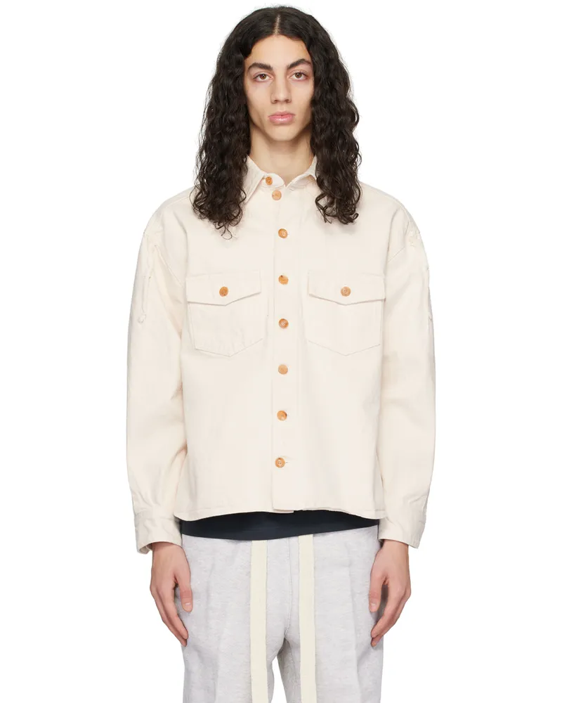 RECTO Off-White Oversized Jacket Le