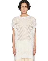 Dries van Noten White Crewneck Tank Top White