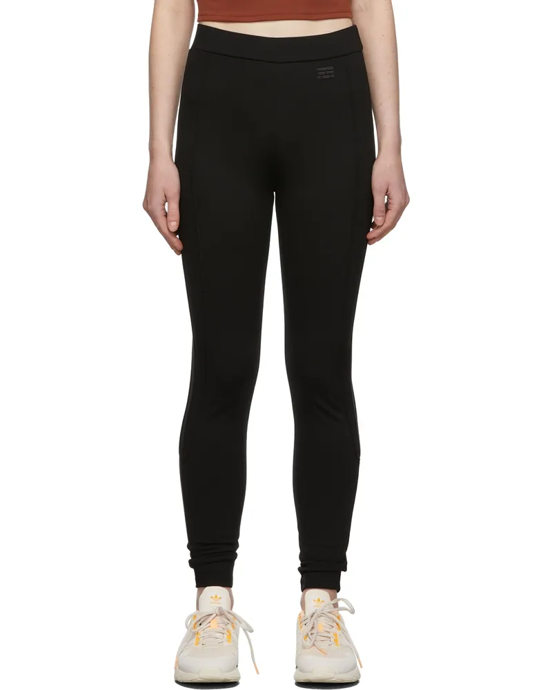Frame Denim Black Sporty Leggings Noir