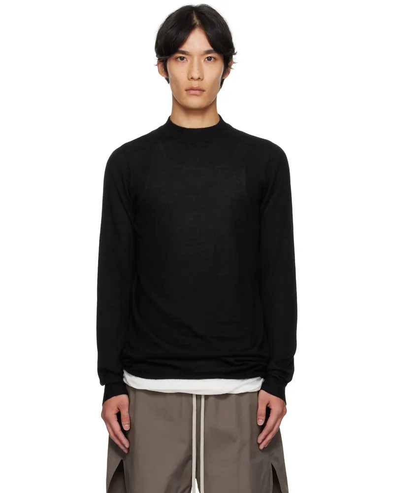 Rick Owens Black Concordians Level Lupetto Sweater 09