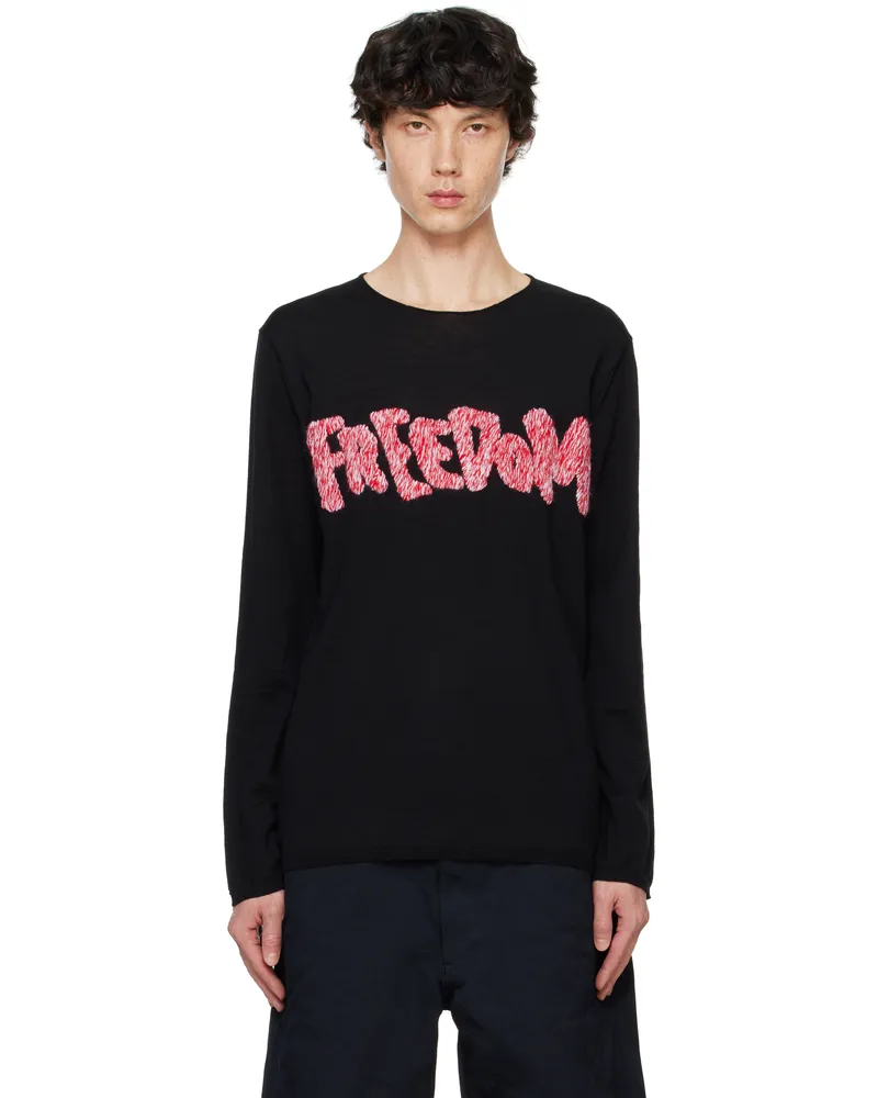 Comme des Garçons Black 'Freedom' Sweater 1