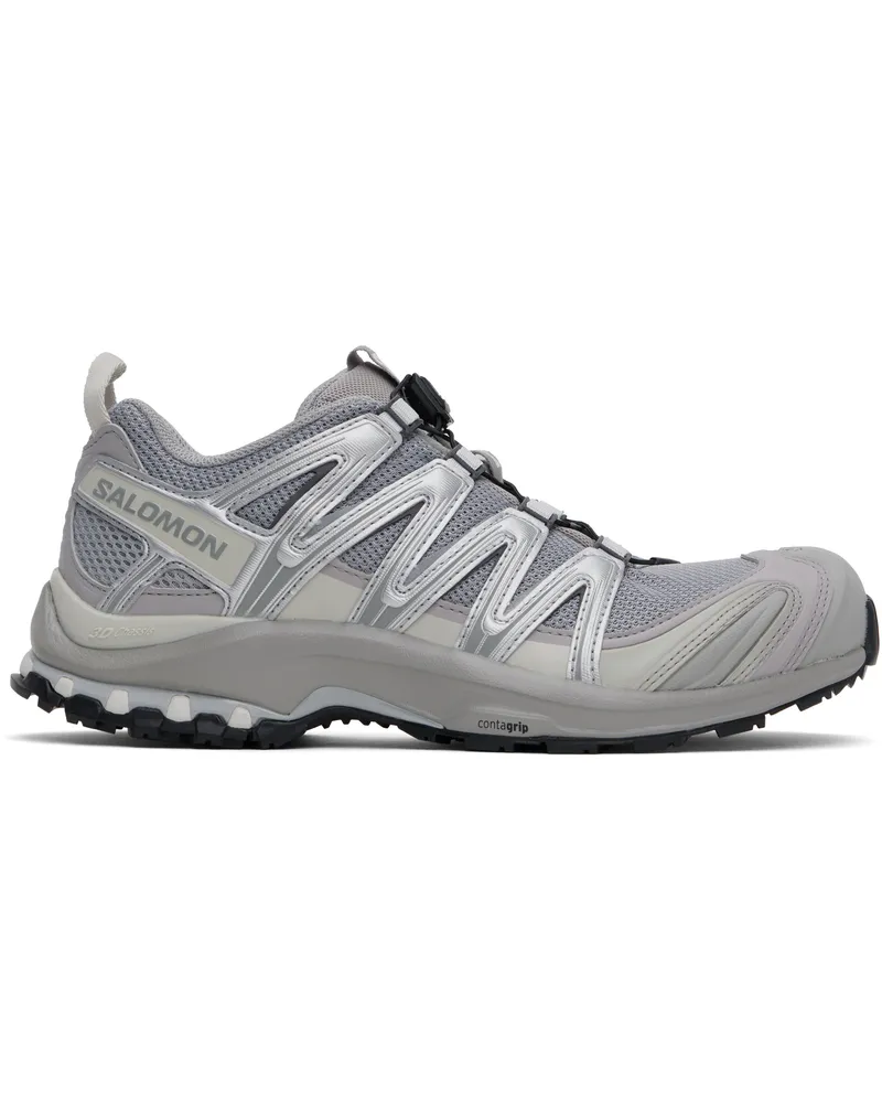 Salomon Gray & Silver XA PRO 3D Sneakers Alloy