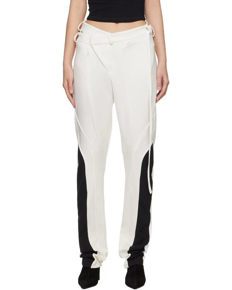OTTOLINGER White Asymmetric Trousers Off-white