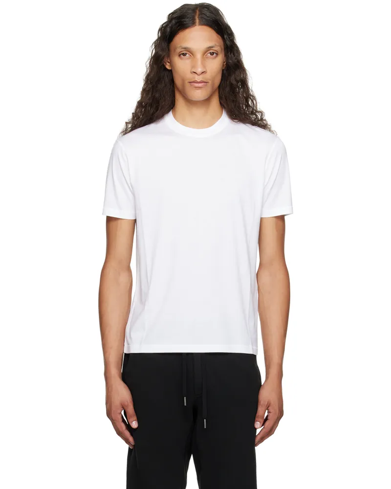 Tom Ford White Crewneck T-Shirt White