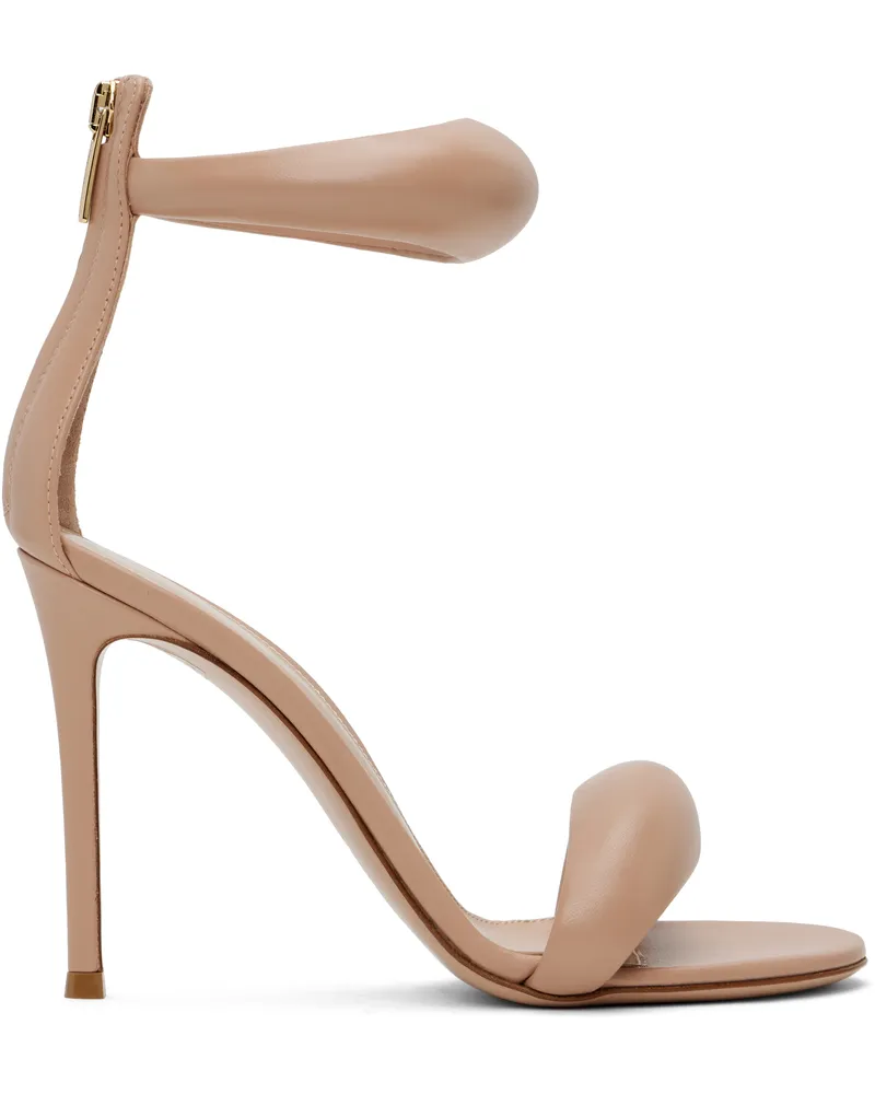 Gianvito Rossi Beige Bijoux Heeled Sandals Peach