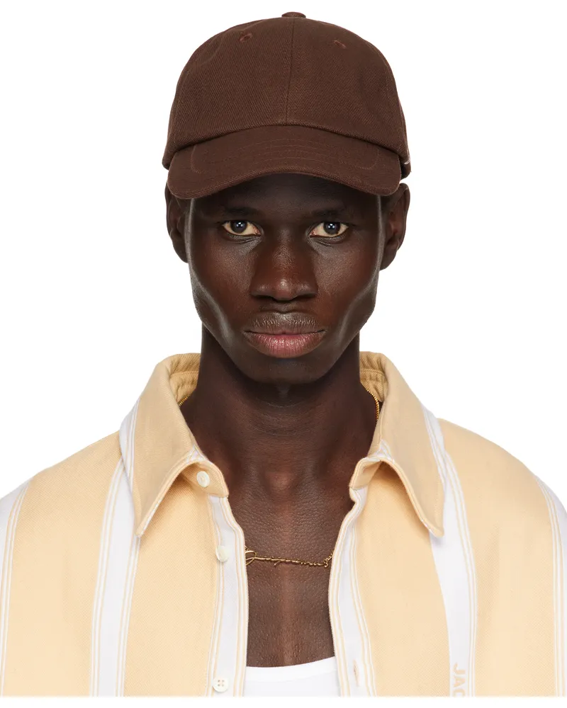 Jacquemus Brown 'The Jacquemus' Cap 850
