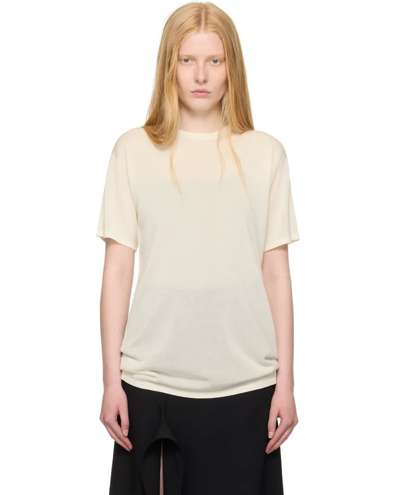 Totême White Knit T-shirt White