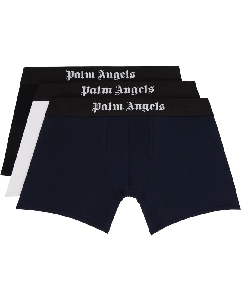 Palm Angels Three-Pack Multicolor Jacquard Logo Boxer Briefs Multicolor