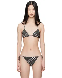 Burberry Brown Check Bikini Top Csnug