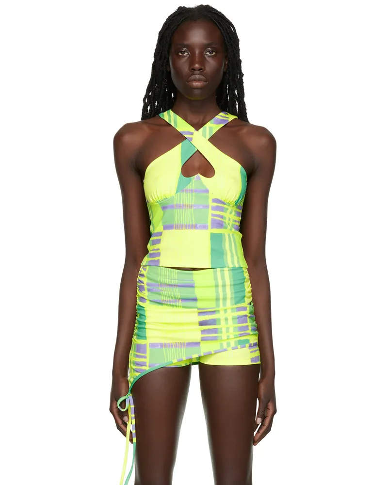 Collina Strada SSENSE Exclusive Yellow & Green Top Lime