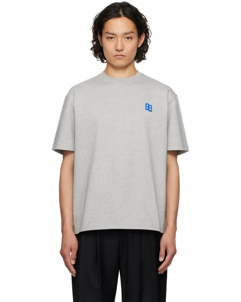 Adererror Gray Sig; TRS Tag 01 T-shirt Grey