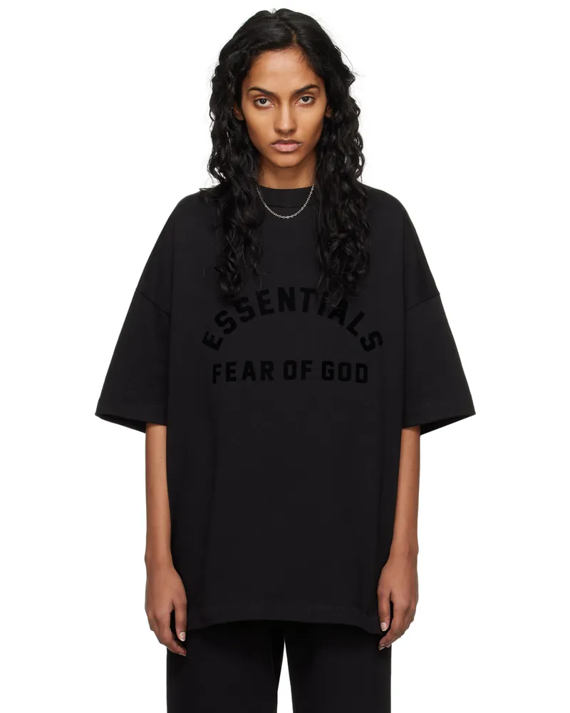 Fear of God Black Crewneck T-Shirt Jet