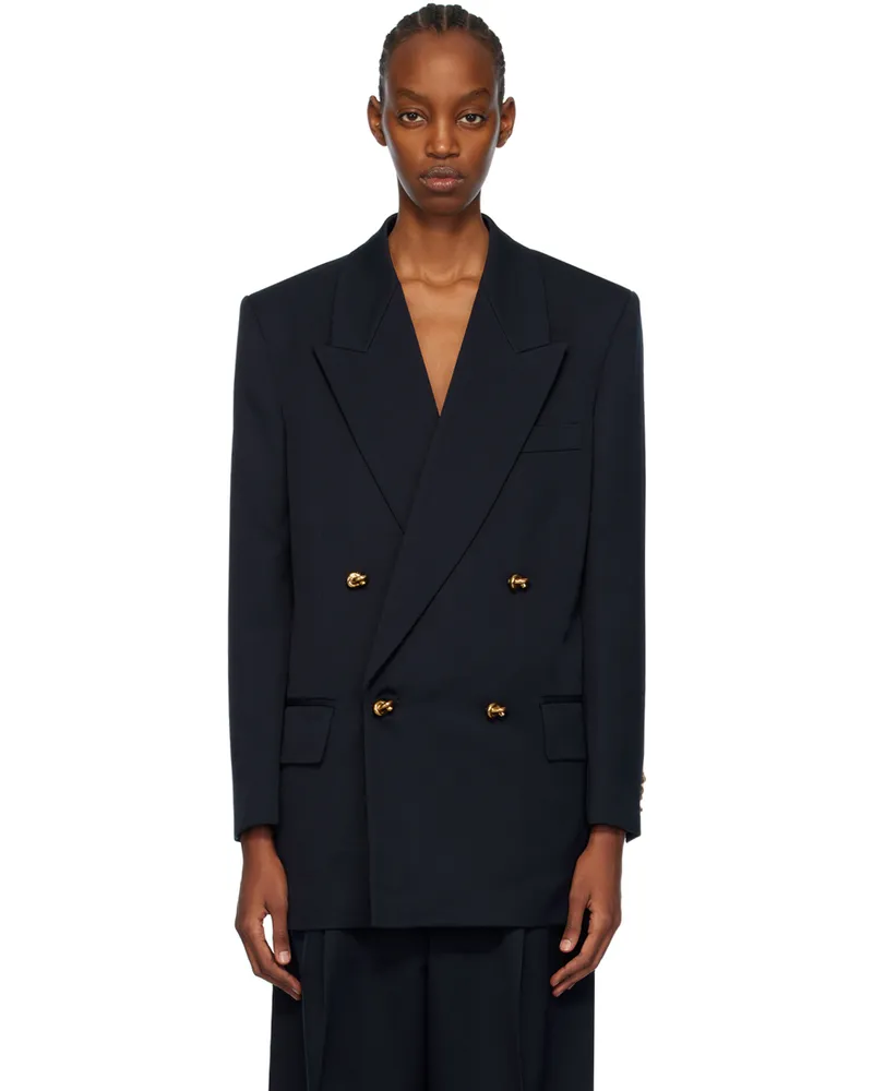 Bottega Veneta Navy Knot Blazer 4140
