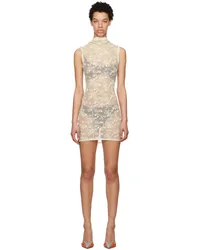 OTTOLINGER Off-White Floral Minidress Champagne