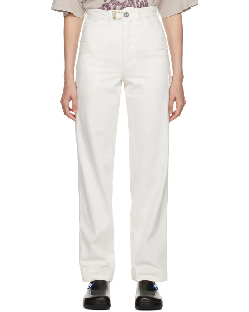 Objects IV Life White Baggy Jeans White