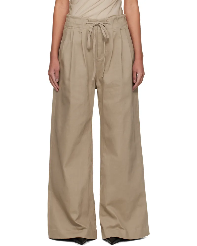 Entire Studios Tan Cinch Trousers Tan