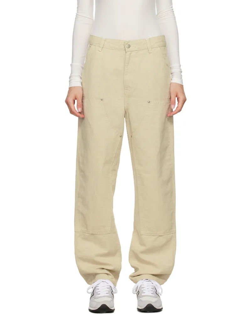 Carhartt WIP Off-White Ethel Double Knee Trousers Natural