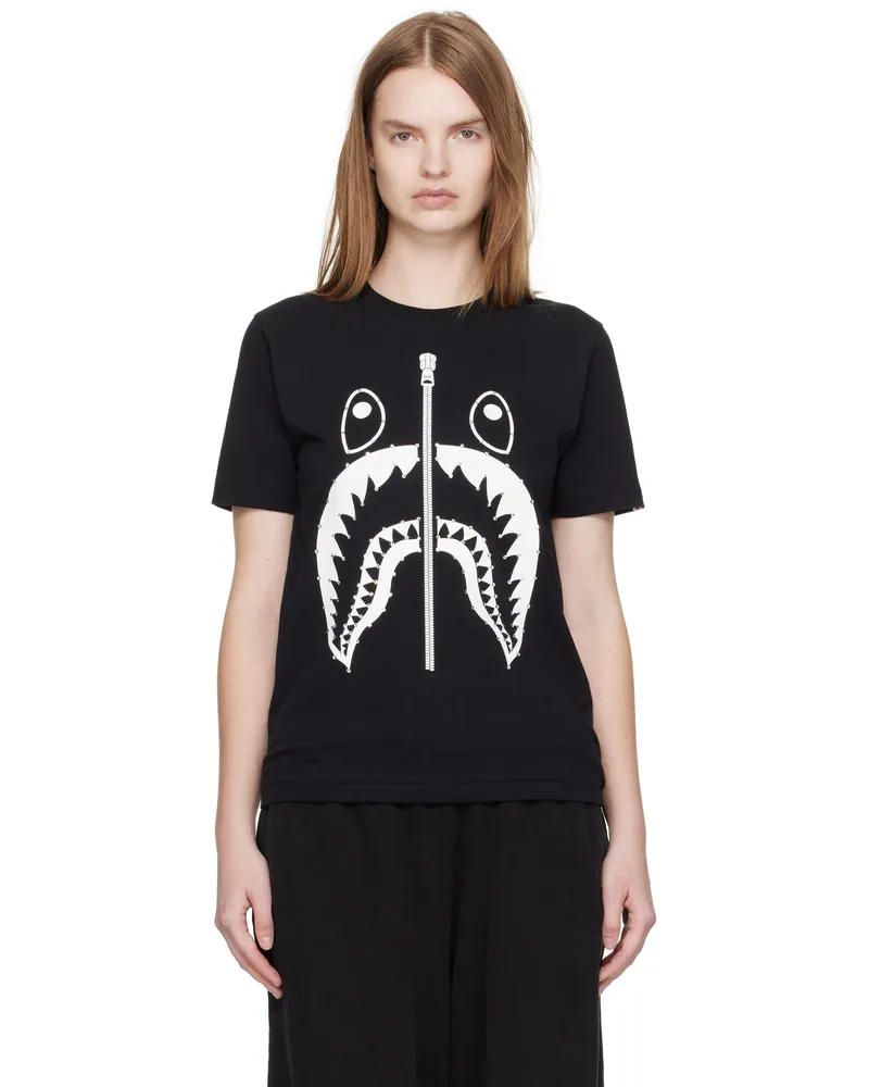 BAPE Black Crystal Stone Shark T-shirt Black