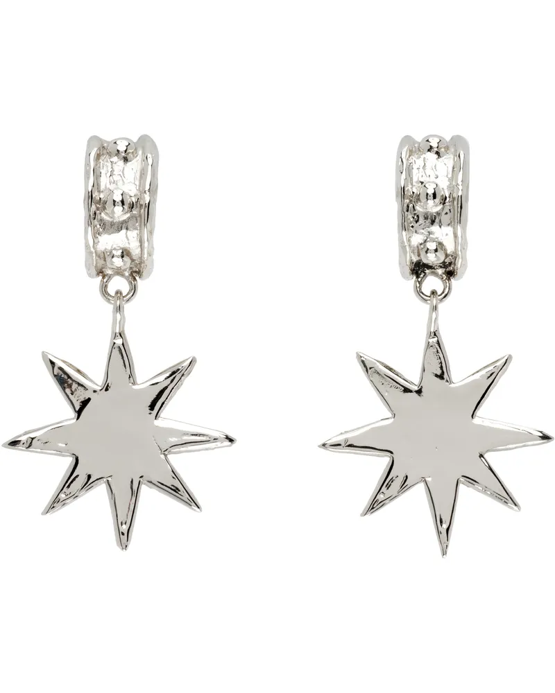 MONDO MONDO Big Star Earrings White